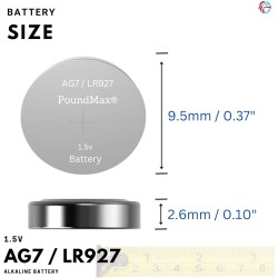 10 x AG7 1,5 V