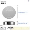 10 x AG7 1,5 V