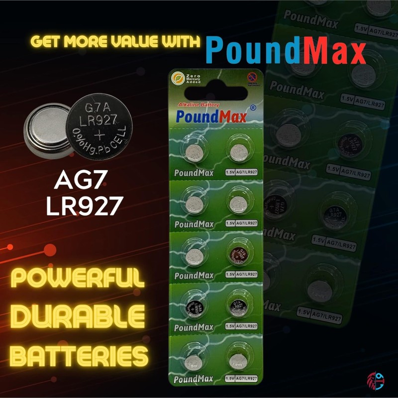10 x AG7 1,5 V