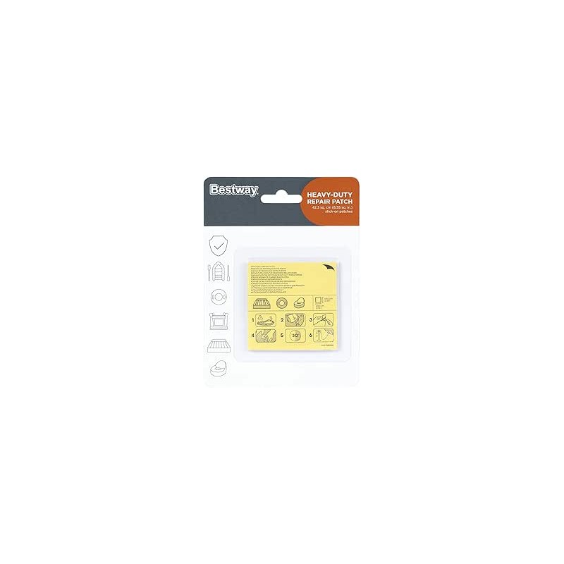 Patchs de réparation auto-adhésifs Bestway 5 x 6,5 cm, lot de 10