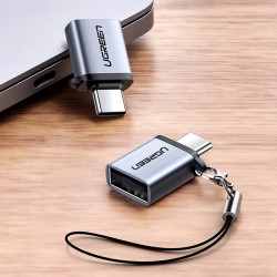 Adaptateur OTG USB-C vers USB-A UGREEN US270 (50283), Gris