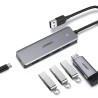 Hub USB UGREEN CM219, 4 x USB-A 3.0 - 1 x USB-C, Gris
