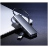 Hub USB UGREEN CM219, 4 x USB-A 3.0 - 1 x USB-C, Gris