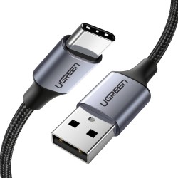 USB-A to USB-C Cable UGREEN US288, 18W, 3A, 1.5m, Black