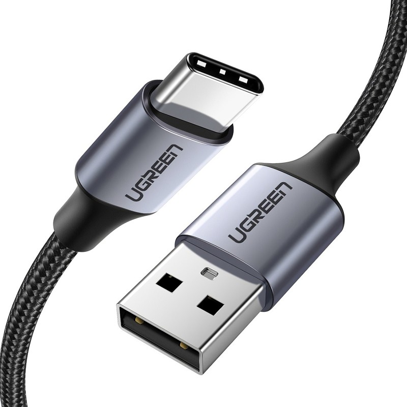 USB-A to USB-C Cable UGREEN US288, 18W, 3A, 1.5m, Black