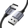 USB-A to USB-C Cable UGREEN US288, 18W, 3A, 1.5m, Black