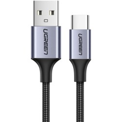 USB-A to USB-C Cable UGREEN US288, 18W, 3A, 1.5m, Black