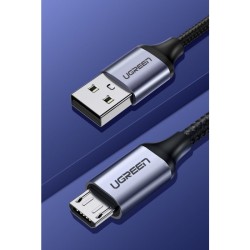 USB-A to microUSB Cable UGREEN US290, 18W, 2.4A, 1m, Black