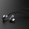 USB-C to USB-C Cable Ugreen US323 Angled, 60W, 3A, 1m, Black