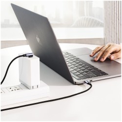 USB-C to USB-C Cable Ugreen US255 Angled, 60W, 3A, 1m, Grey