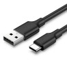 USB-A to USB-C Cable UGREEN US287, 18W, 3A, 2m, Black