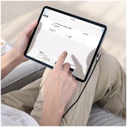 USB-C to USB-C Cable Ugreen US255 Angled, 60W, 3A, 1m, Grey