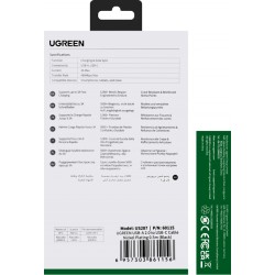 USB-A to USB-C Cable Ugreen US287, 18W, 3A, 0.5m, Black