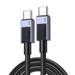 USB-C to USB-C Cable UGREEN L524, 60W, 3A, 1m, Grey