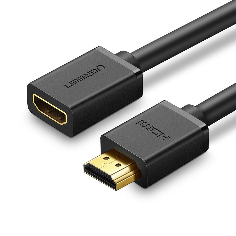 HDMI Extension Cable UGREEN HD107, HDMI to HDMI, 4K, 1m, Black