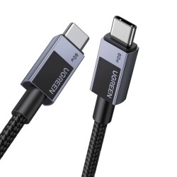 USB-C to USB-C Cable UGREEN L524, 60W, 3A, 1m, Grey