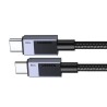 USB-C to USB-C Cable UGREEN L524, 60W, 3A, 1m, Grey