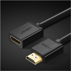 HDMI Extension Cable UGREEN HD107, HDMI to HDMI, 4K, 1m, Black