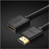 HDMI Extension Cable UGREEN HD107, HDMI to HDMI, 4K, 1m, Black