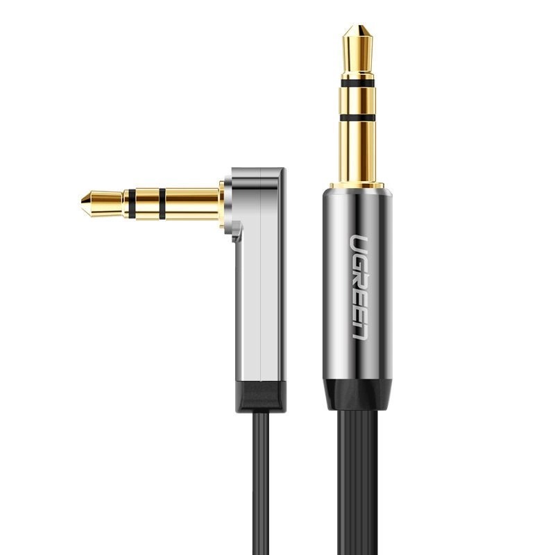 3.5mm to 3.5mm Audio Cable UGREEN AV119 Angled, 0.5m, Black