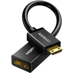 Video Adapter UGREEN 20137, miniHDMI to HDMI, 4K, Black