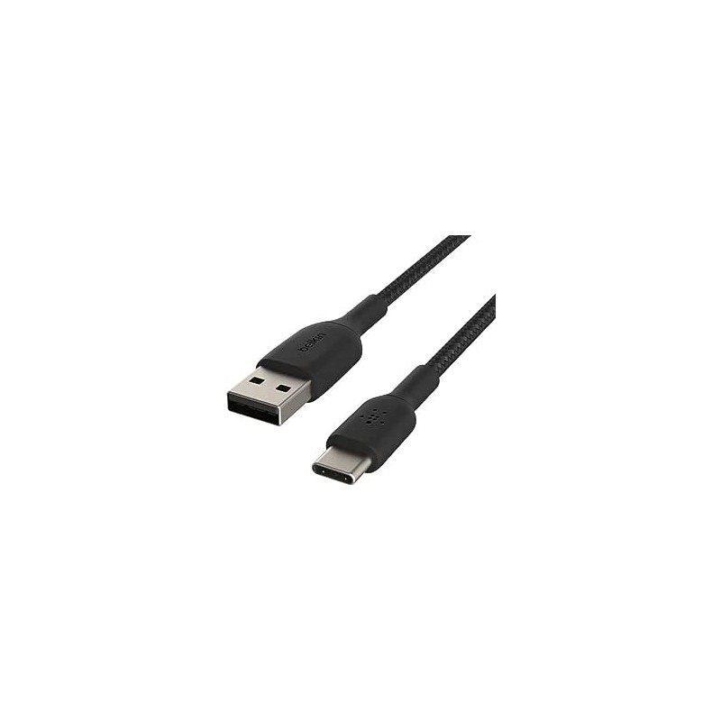 BELKIN Câble tressé USBA USBC 0.15m noir