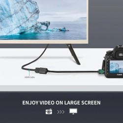 Video Adapter UGREEN 20137, miniHDMI to HDMI, 4K, Black