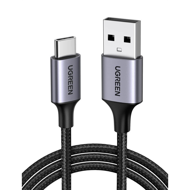 USB-A to USB-C Cable Ugreen US288, 18W, 3A, 0.5m, Black