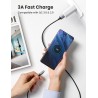 USB-A to USB-C Cable Ugreen US288, 18W, 3A, 0.5m, Black