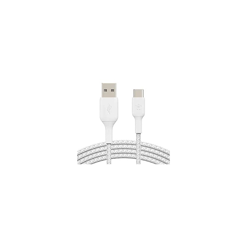 BELKIN Câble tressé USBA USBC 0.15m blan