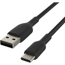 BELKIN Câble tressé USB-A USB-C 2m noir