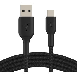 BELKIN Câble tressé USB-A USB-C 2m noir