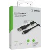 BELKIN Câble tressé USB-A USB-C 2m noir