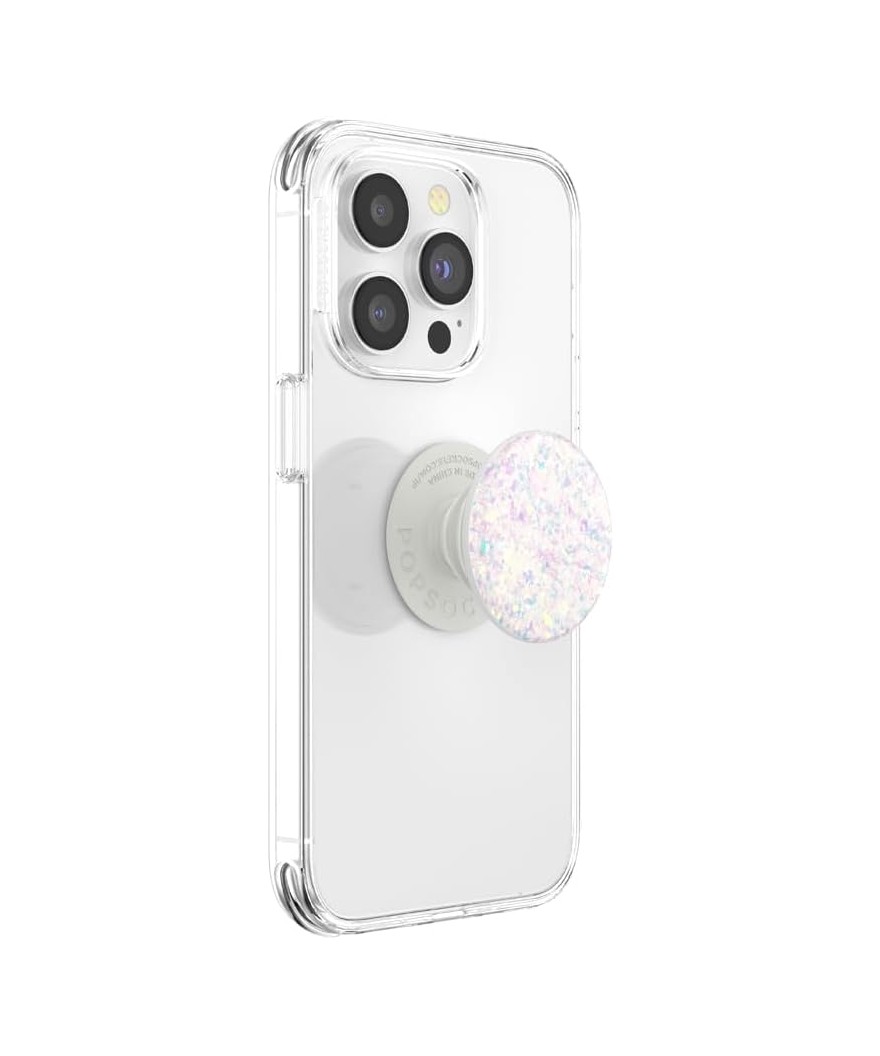 PopGrip - Iridescent Confetti White