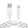 BELKIN Câble Lightning USB-A 1m blanc