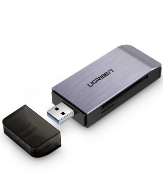 Ugreen - Adaptateur USB UGREEN 4 en 1 lecteur de cartes SD + microSD (argent)