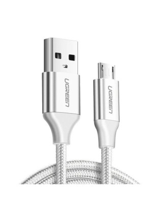 Ugreen - Câble micro USB UGREEN QC 3.0 2,4 A 1,5 m Blanc
