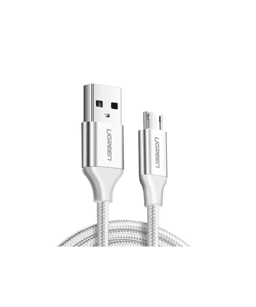 Ugreen - Câble micro USB UGREEN QC 3.0 2,4 A 1,5 m Blanc