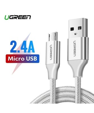 Ugreen - Câble micro USB UGREEN QC 3.0 2,4 A 1,5 m Blanc