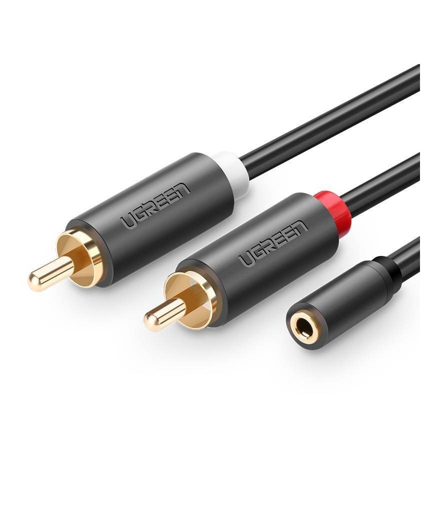 Ugreen - Câble Audio Connecteur Plaqué Or (10588) - Extension Jack 3,5 mm vers 2