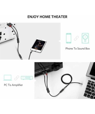 Ugreen - Câble Audio Connecteur Plaqué Or (10588) - Extension Jack 3,5 mm vers 2