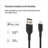 BELKIN Câble tressé Lightning USBA 2m