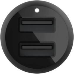 BELKIN Chargeur voiture 2x USB A + cable USB-C Noir