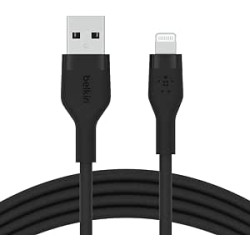 BELKIN Câble USB-A vers USB-C Silicon 2m Noir