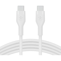 BELKIN Câble USB-C vers USB-C Silicon 2m Blanc