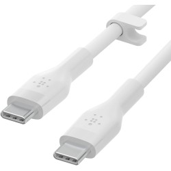 BELKIN Câble USB-C vers USB-C Silicon 2m Blanc