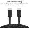 BELKIN 100w USB-C to USB-C Braided Cable 2M Black