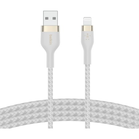 Belkin Câble à gaine tressée USB-A vers Lightning BoostCharge Pro Flex (1?m), ce