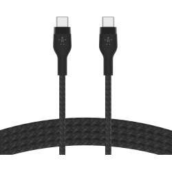 BELKIN Câble USB-C vers USB-C 2m Silicon Trésse Noir