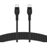 BELKIN Câble USB-C vers USB-C 2m Silicon Trésse Noir